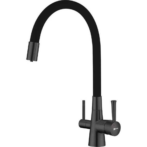 Смеситель для кухни Lemark Comfort LM3075GM, графит/черный фото 