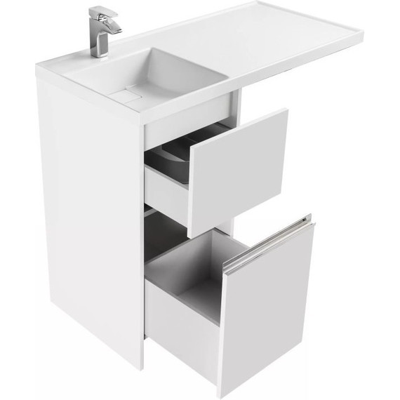 Тумба напольная с раковиной-столешницей Акватон Лондри 105 см 1A2360K0LH010 (раковина слева) - 4 Тумба напольная с раковиной-столешницей Акватон Лондри 105 см 1A2360K0LH010 (раковина слева) фото 4