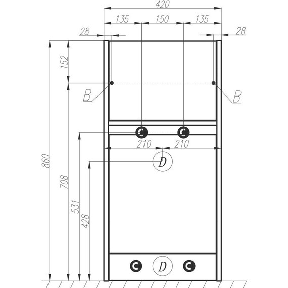 Тумба напольная с раковиной-столешницей Акватон Лондри 105 см 1A2360K0LH010 (раковина слева) - 11 Тумба напольная с раковиной-столешницей Акватон Лондри 105 см 1A2360K0LH010 (раковина слева) фото 11