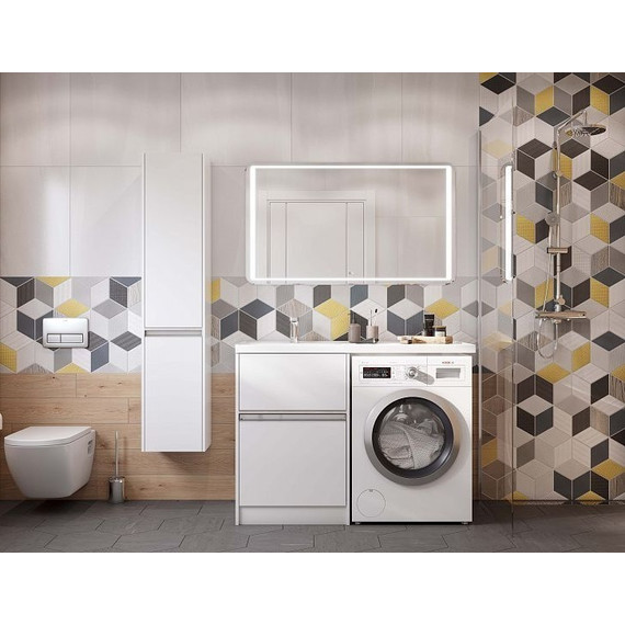 Тумба напольная с раковиной-столешницей Акватон Лондри 120 см 1A2359K1LH010 (раковина слева) - 9 Тумба напольная с раковиной-столешницей Акватон Лондри 120 см 1A2359K1LH010 (раковина слева) фото 9