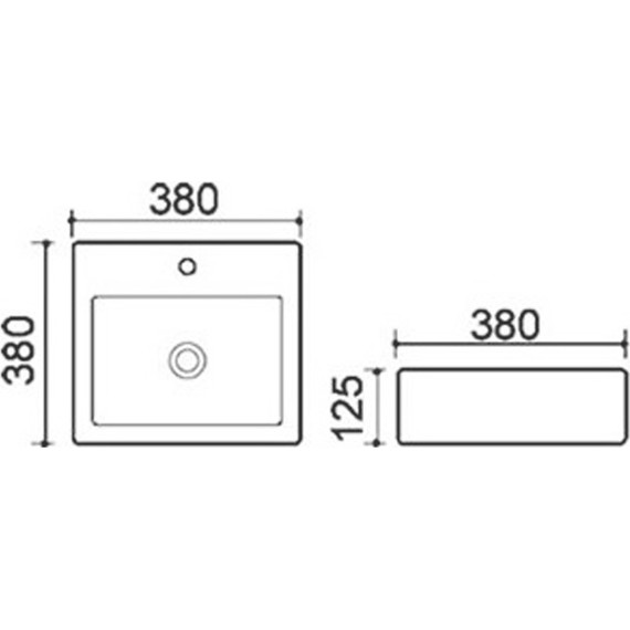 Раковина-чаша Azario Trend 38 см AZ-4148 фото 4