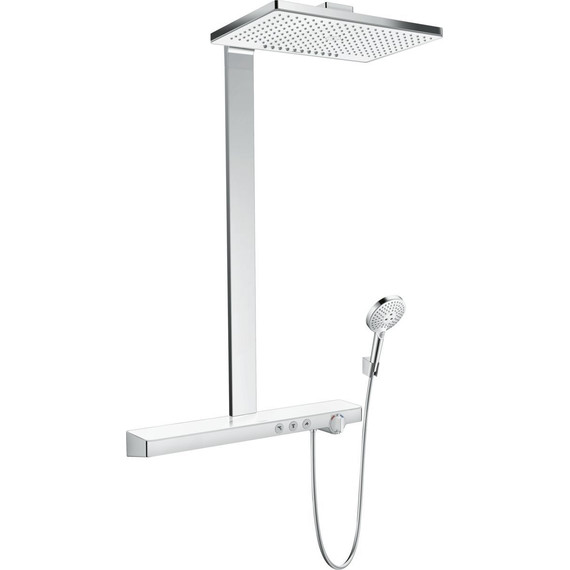 Душевая стойка с термостатом Hansgrohe Rainmaker Select Showerpipe 460 2jet 27109400, белый/хром фото 