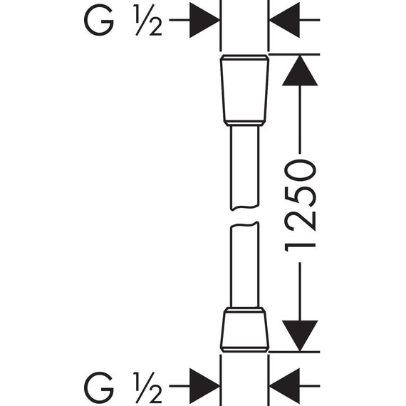 Душевой шланг Hansgrohe Isiflex 1250 мм 28272140, бронза фото 2