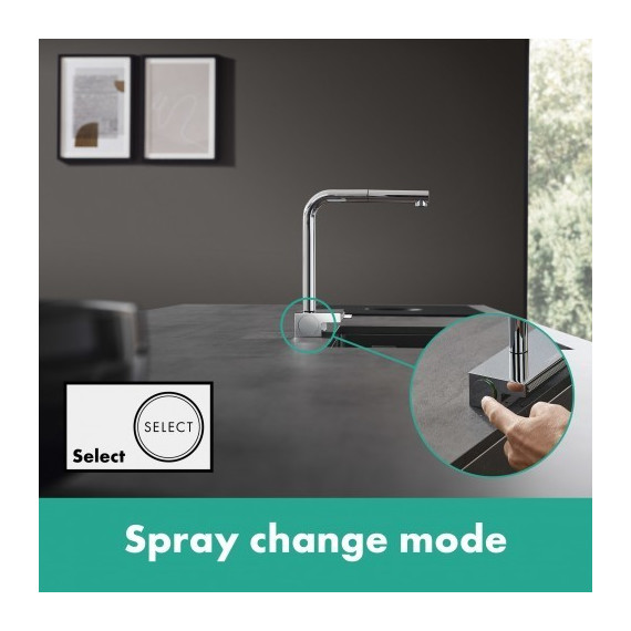 Смеситель для кухни Hansgrohe Aquno Select M81 73830800, цвет сталь - 2 Смеситель для кухни Hansgrohe Aquno Select M81 73830800, цвет сталь фото 2