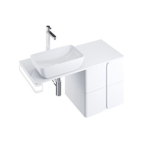 Тумба подвесная со столешницей Ravak Balance 1200 X000001366 (тумба SD Balance 600), белый фото 