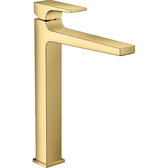 Смеситель для раковины высокий Hansgrohe Metropol 32512990, золото фото 