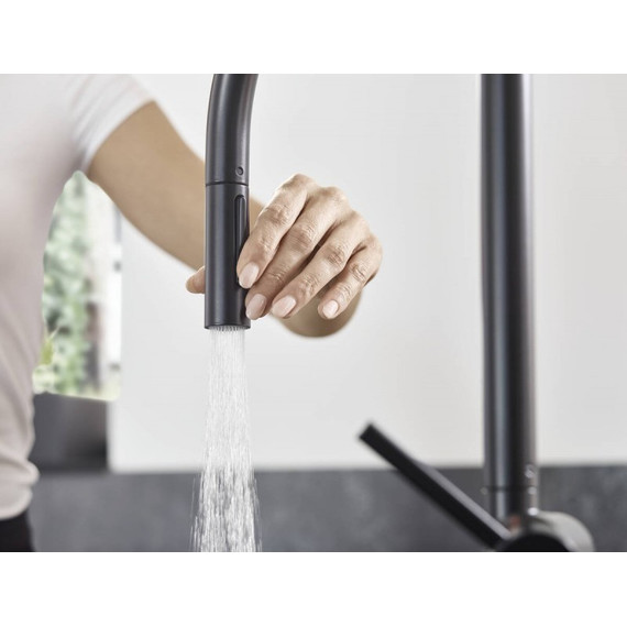 Смеситель для кухни Hansgrohe Talis M54 72801670, черный фото 5