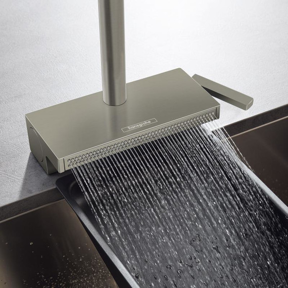 Смеситель для кухни Hansgrohe Aquno Select M81 73831800, сталь фото 7