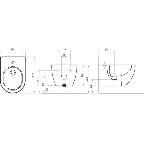 Биде подвесное Ravak Uni Chrome X01517 - 14 Биде подвесное Ravak Uni Chrome X01517 фото 14