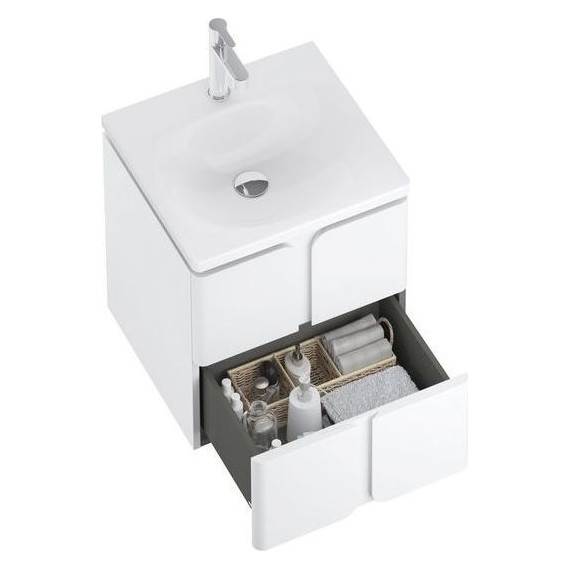 Тумба подвесная с раковиной Ravak Balance 500 X000001364, белый фото 5