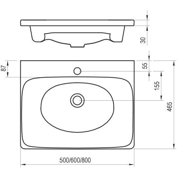 Тумба подвесная с раковиной Ravak Balance 500 X000001364, белый фото 6