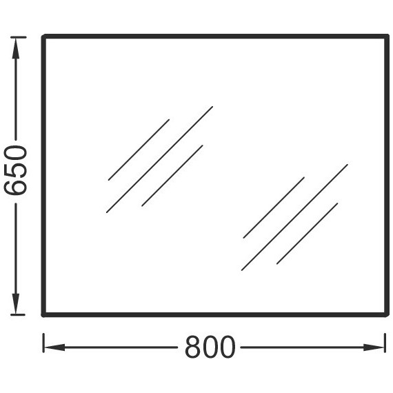 Зеркало Jacob Delafon Struktura 80 см EB1098-NF фото 3