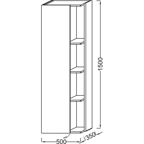 Пенал подвесной Jacob Delafon Terrace 50 см L EB1179G-G1C, белый/дерево - 4 Пенал подвесной Jacob Delafon Terrace 50 см L EB1179G-G1C, белый/дерево фото 4