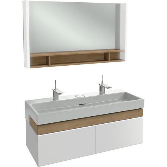 Тумба подвесная с раковиной Jacob Delafon Terrace 120 см EB1188-G1C, белый - 4 Тумба подвесная с раковиной Jacob Delafon Terrace 120 см EB1188-G1C, белый фото 4