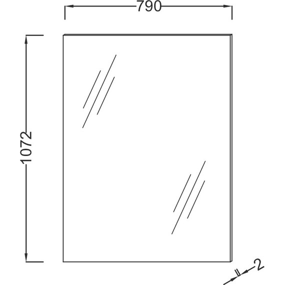 Зеркало Jacob Delafon Struktura 79 см EB1209-NF фото 4