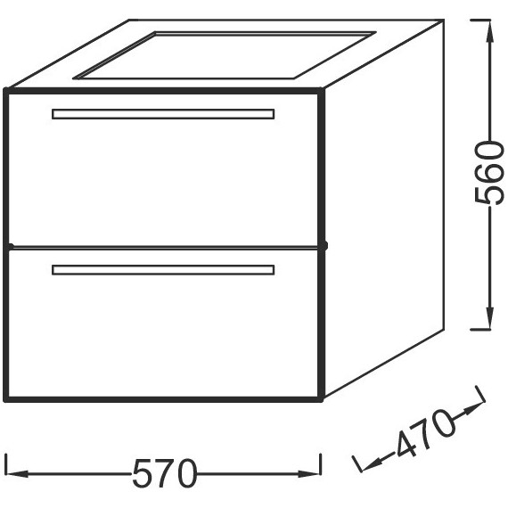 Тумба подвесная с раковиной Jacob Delafon Struktura 57 см EB1276-E16, ореховое дерево фото 4