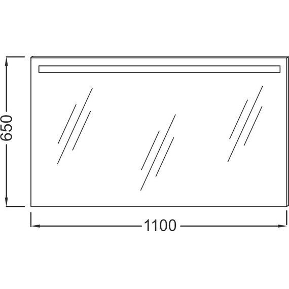 Зеркало Jacob Delafon Led 110 см EB1417-NF фото 2