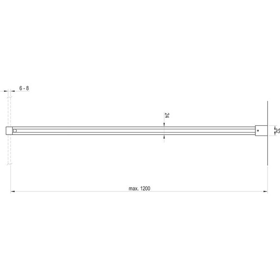 Набор металлических держателей Ravak W SET-Uni Free/Wall GWD010003023, чёрный фото 2