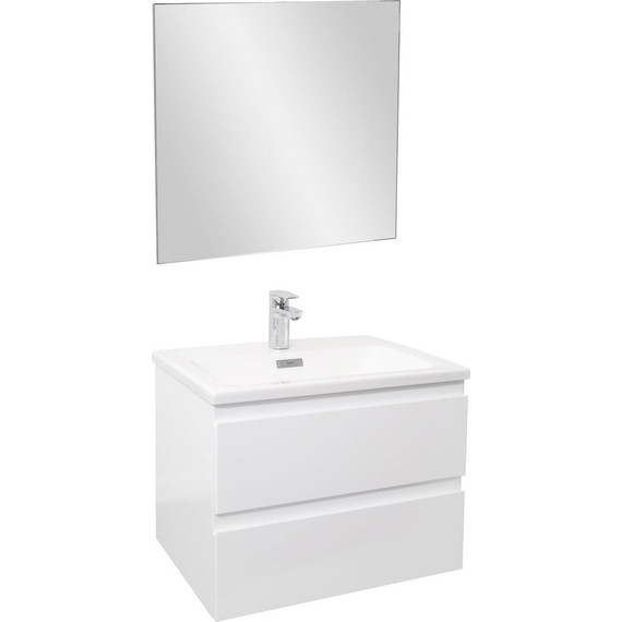 Тумба подвесная с раковиной Jacob Delafon Madeleine 60 см EB2052-J51, белый матовый - 2 Тумба подвесная с раковиной Jacob Delafon Madeleine 60 см EB2052-J51, белый матовый фото 2