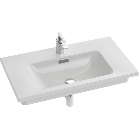 Тумба подвесная с раковиной Jacob Delafon Vox 80 см EB2028-RA-G1C, белый лак фото 3