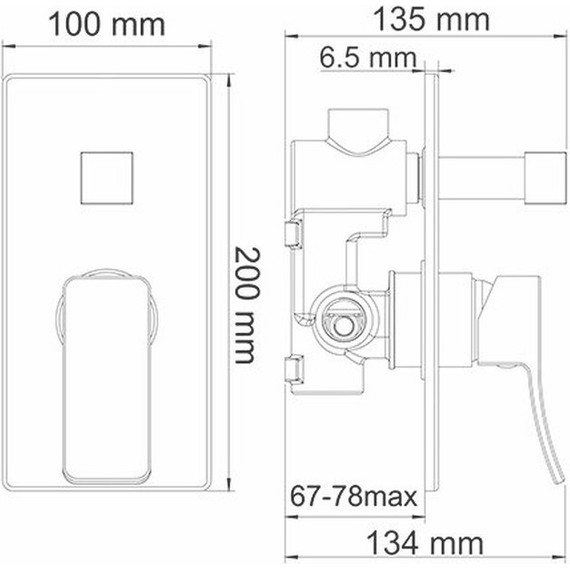 Смеситель для ванны WasserKraft Aller 10641 - 4 Смеситель для ванны WasserKraft Aller 10641 фото 4