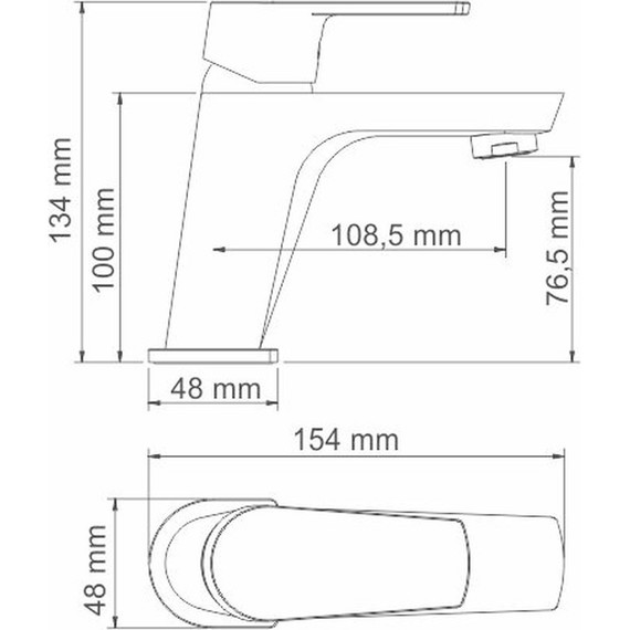Смеситель для умывальника WasserKraft Dill 6103 фото 5