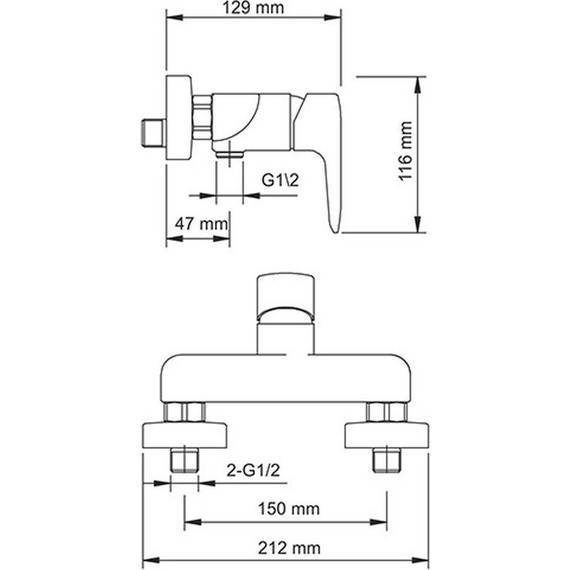 Смеситель для душа WasserKraft Vils 5602 - 4 Смеситель для душа WasserKraft Vils 5602 фото 4