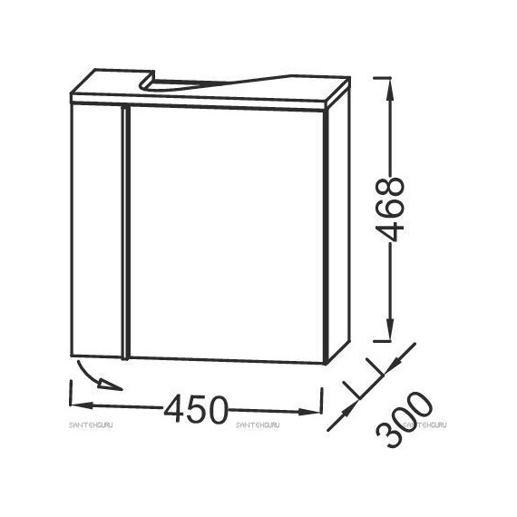 Тумба подвесная с раковиной Jacob Delafon Nouvelle Vague 45 см R EB3045D-E73, фактурный дуб - 3 Тумба подвесная с раковиной Jacob Delafon Nouvelle Vague 45 см R EB3045D-E73, фактурный дуб фото 3