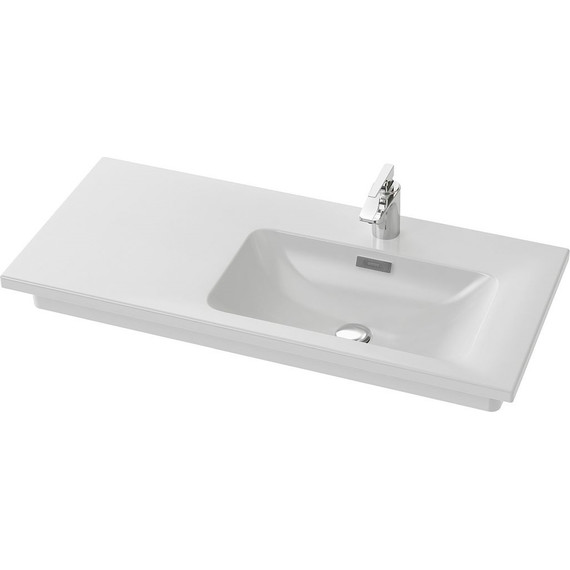 Тумба подвесная с раковиной Jacob Delafon Madeleine 100 см R EB2055-J51, белый матовый фото 4