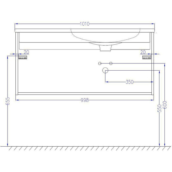 Тумба подвесная с раковиной Jacob Delafon Madeleine 100 см R EB2055-J51, белый матовый фото 9