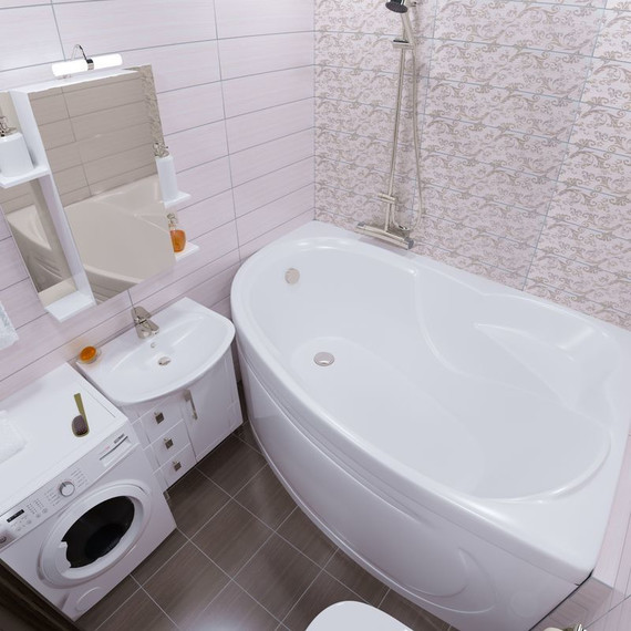 Ванна акриловая 1700х1000х625 Тритон Изабель L с каркасом фото 6