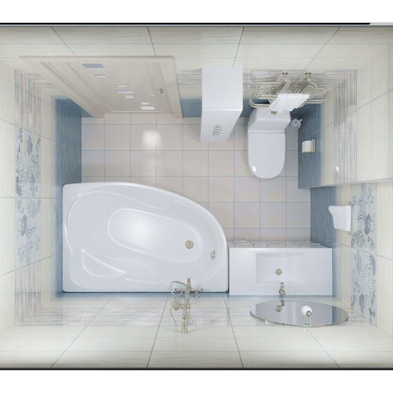 Ванна акриловая Тритон Николь L 160x100x63 см с каркасом фото 6