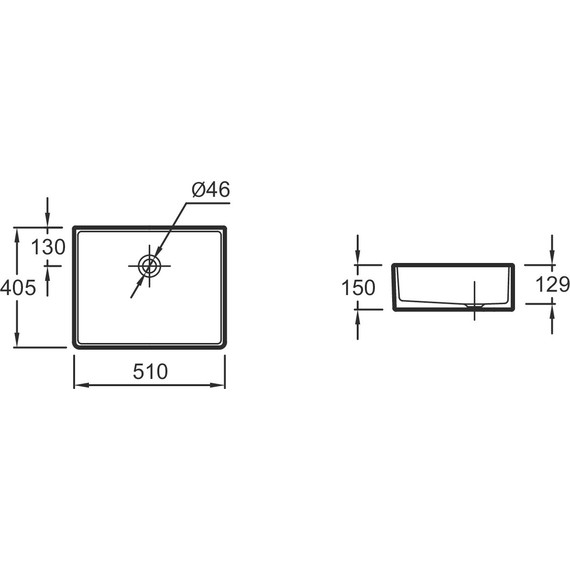 Раковина-чаша Jacob Delafon Delta 51 см EVH001-00 фото 2