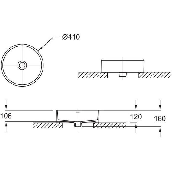 Раковина-чаша Jacob Delafon Delta Pure 41 см E90012-0 фото 5