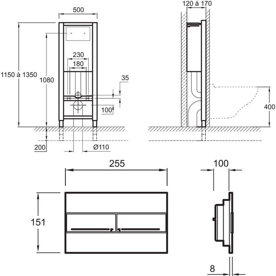 Инсталляция для унитаза Jacob Delafon E21928RU-CP - 5 Инсталляция для унитаза Jacob Delafon E21928RU-CP фото 5