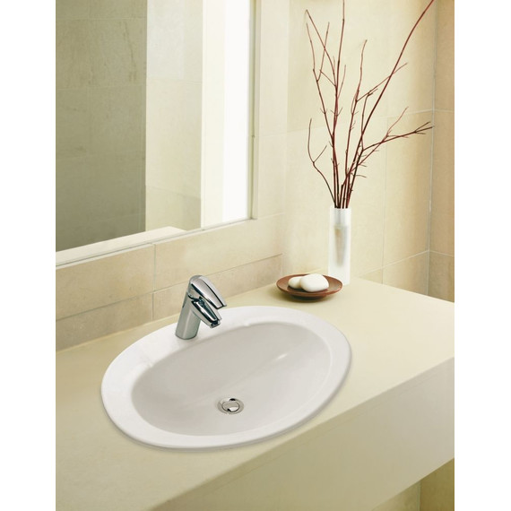 Раковина врезная на столешницу Jacob Delafon Ovale Dessus 63 см E1273-00 фото 2