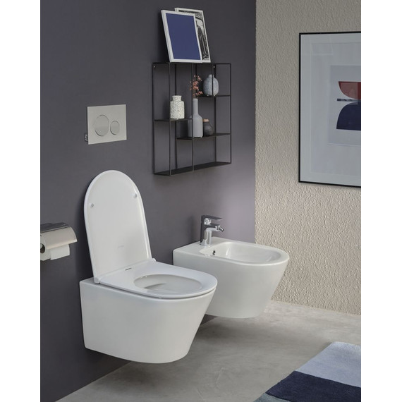 Унитаз подвесной безободковый Jacob Delafon Rodin+ EDY102-00 фото 4