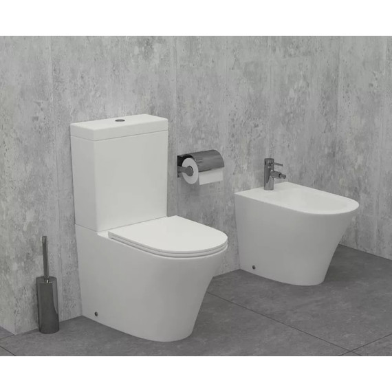 Унитаз-компакт безободковый Jacob Delafon Rodin+ UJAB102-00 - 2 Унитаз-компакт безободковый Jacob Delafon Rodin+ UJAB102-00 фото 2