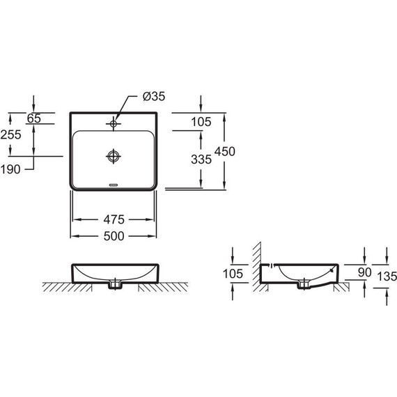Раковина-чаша Jacob Delafon Vox 50 см EVE112-00 фото 7