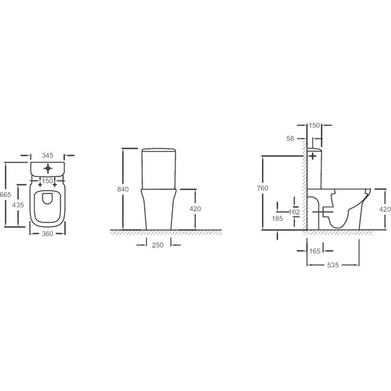 Унитаз-компакт безободковый Jacob Delafon Vox UJN102-00 - 3 Унитаз-компакт безободковый Jacob Delafon Vox UJN102-00 фото 3