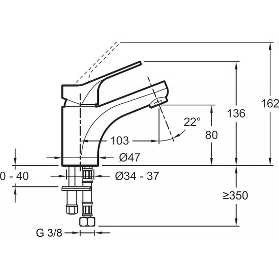 Смеситель для раковины Jacob Delafon Brive E75762-CP фото 3