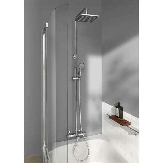 Душевая стойка для ванны с термостатом Jacob Delafon July E78192-CP - 2 Душевая стойка для ванны с термостатом Jacob Delafon July E78192-CP фото 2