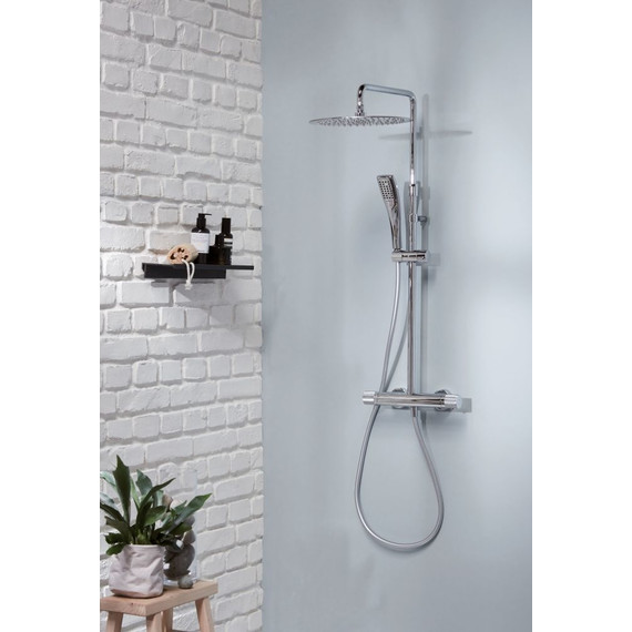 Душевая стойка с термостатом Jacob Delafon Rivoli E26587-CP - 2 Душевая стойка с термостатом Jacob Delafon Rivoli E26587-CP фото 2