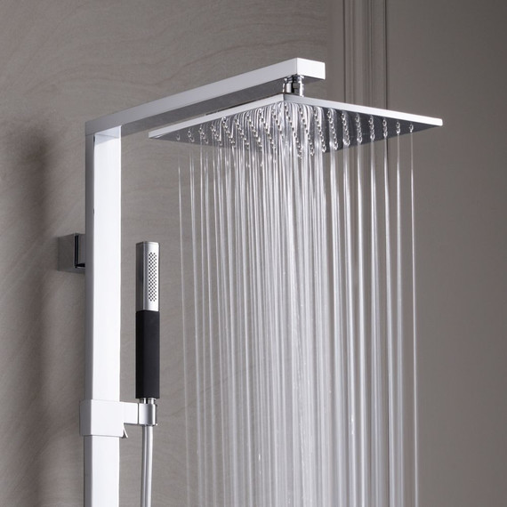 Душевая стойка с термостатом Jacob Delafon Strayt E98321-CP - 6 Душевая стойка с термостатом Jacob Delafon Strayt E98321-CP фото 6