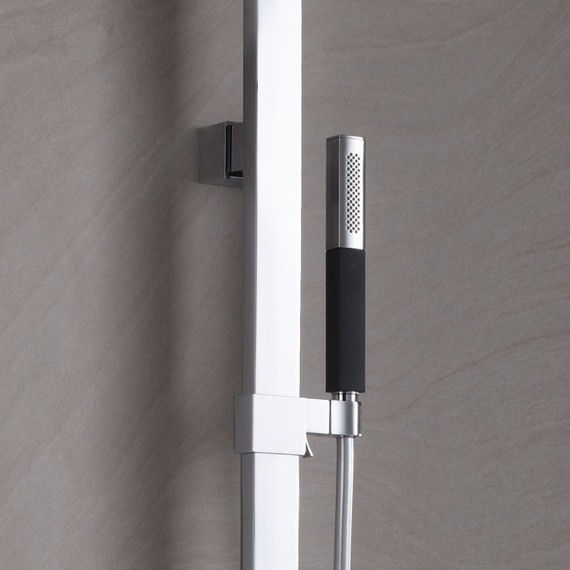 Душевая стойка с термостатом Jacob Delafon Strayt E98321-CP - 7 Душевая стойка с термостатом Jacob Delafon Strayt E98321-CP фото 7