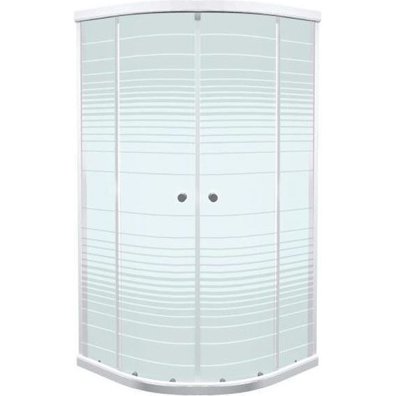 Душевое ограждение Triton Стандарт полосы 90х90х174 см, белый/узор фото 3
