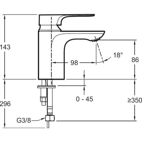 Смеситель для раковины Jacob Delafon Aleo+ E72314-CP фото 9