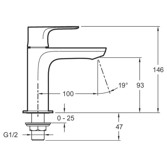 Кран для холодной воды Jacob Delafon Aleo+ E72326-CP фото 2