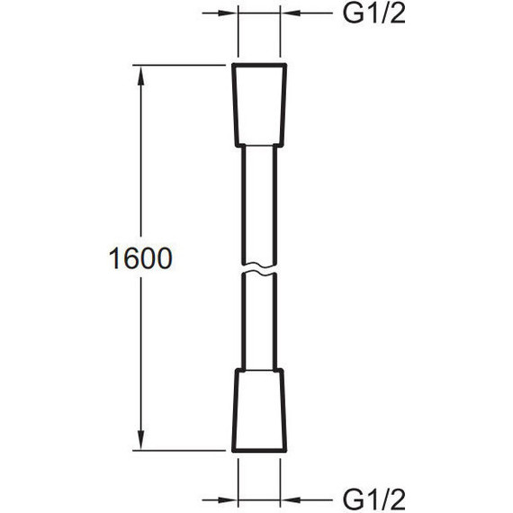 Душевой шланг Jacob Delafon Aparu 1600 мм E75206-BN, полированный никель фото 2