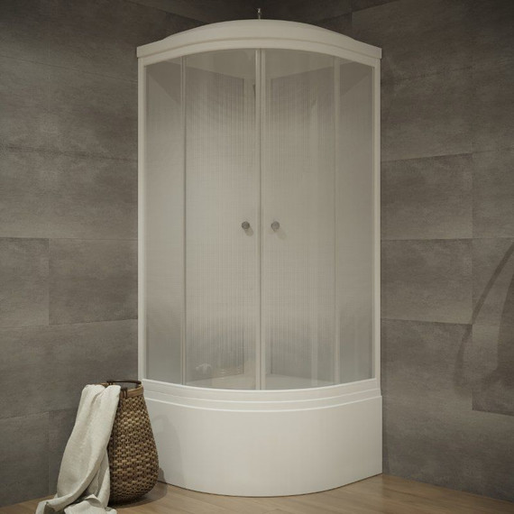 Душевая кабина Triton Лайт Б ДН4 90х90 см, белый/матовое фото 2